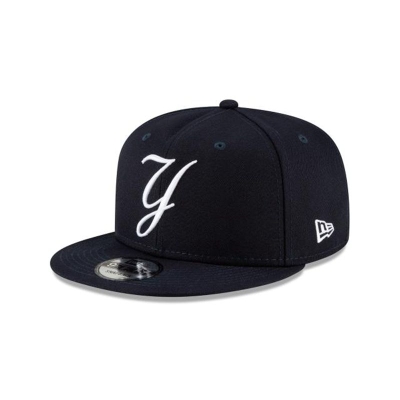 Blue New York Yankees Hat - New Era MLB Ligature 9FIFTY Snapback Caps USA4827136